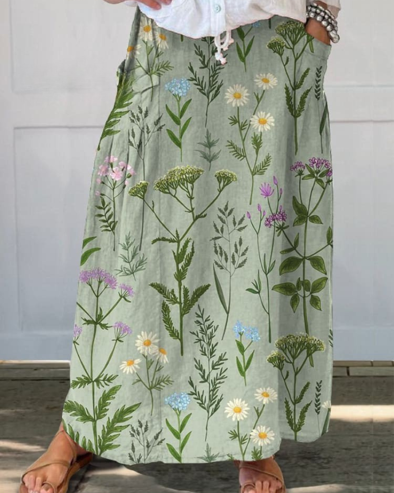 Bella - Wild Meadow Pocket Skirt