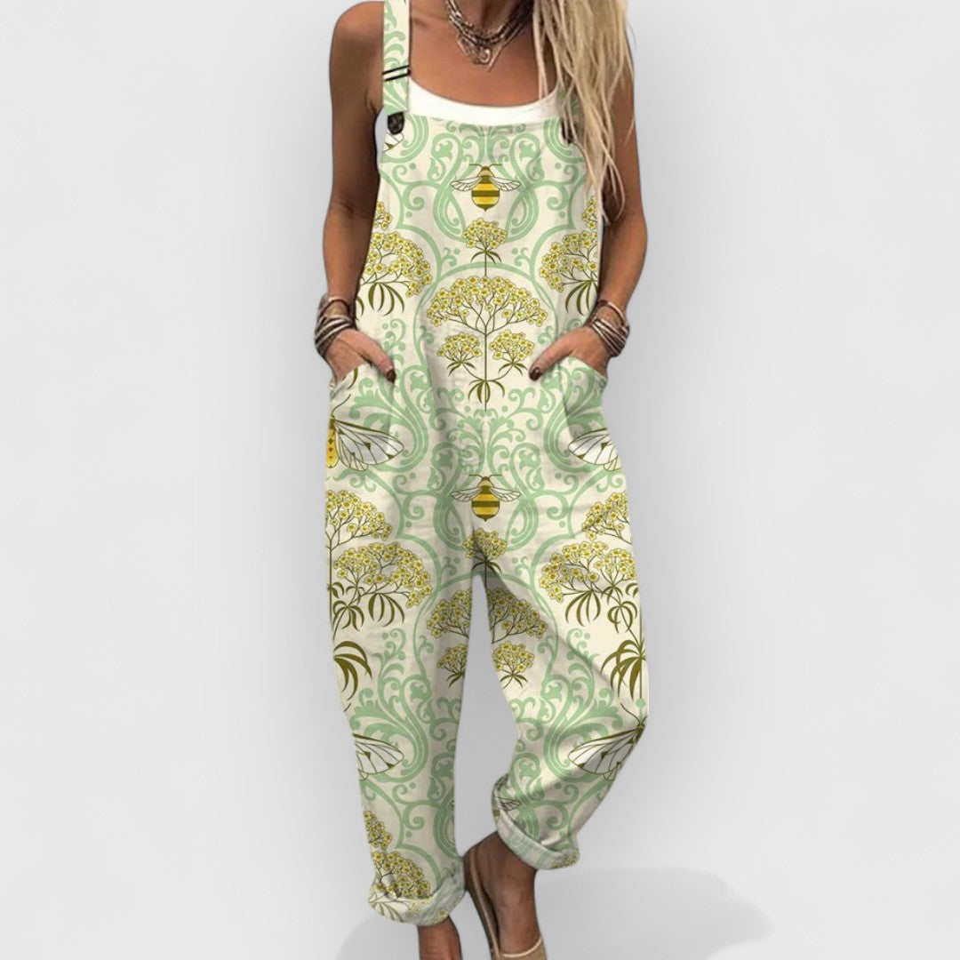 Amena – Stylish Botanical Overalls