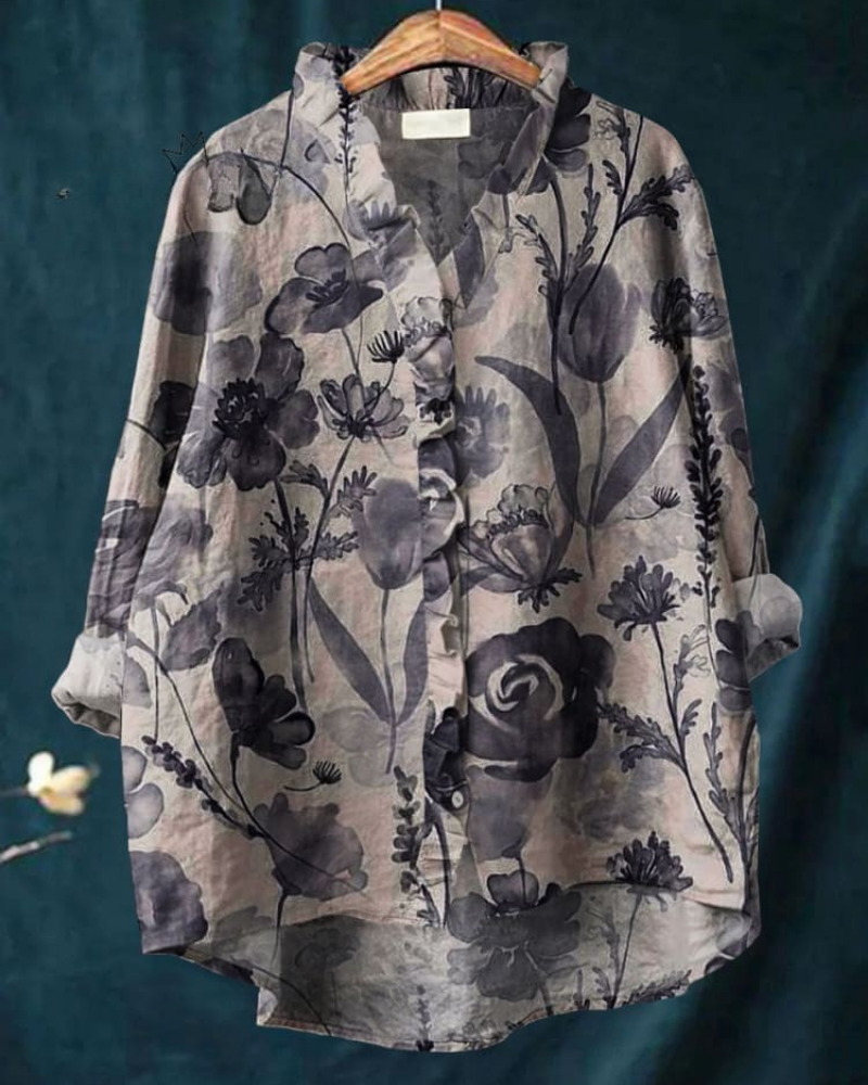 Vivienne - Twilight Petal Ruffle Shirt