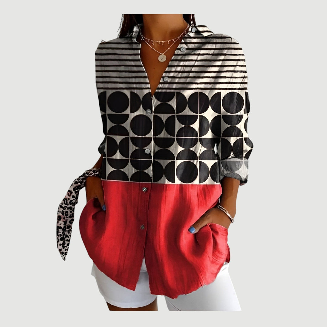 Sigrid – Retro Chic Shirt Blouse