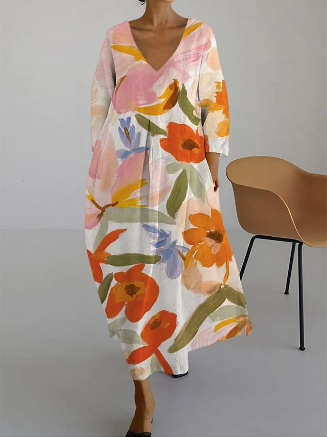 Lean - Elegant Printed Dress