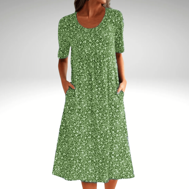 Arabella - Floral Elegance Midi Dress