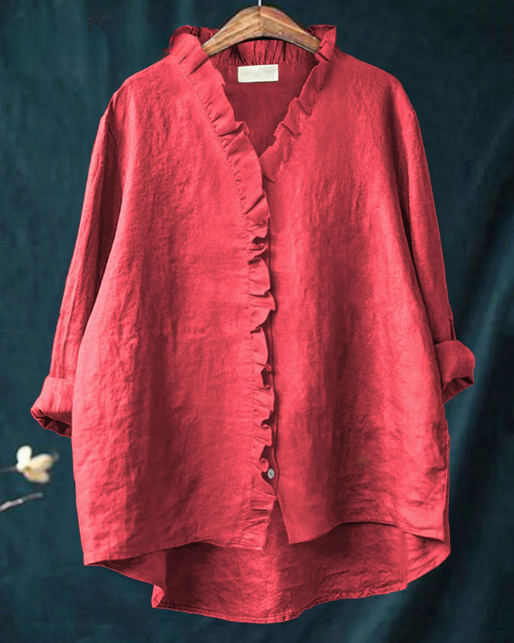 Charlotte - Effortless Comfort Ruffle Shirt
