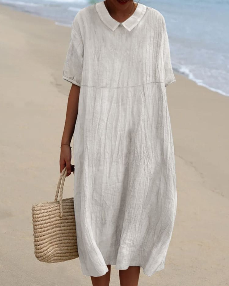 Madeline - Lazy Sun V-Neck Flowy Dress