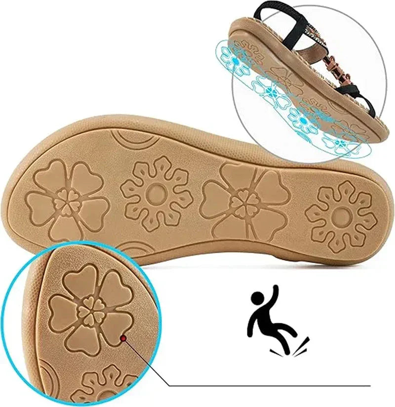 Solina – Beaded Comfort Sandals