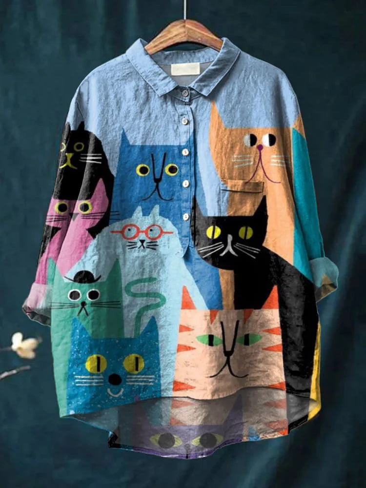Audrey – Glamorous Cat Art Shirt