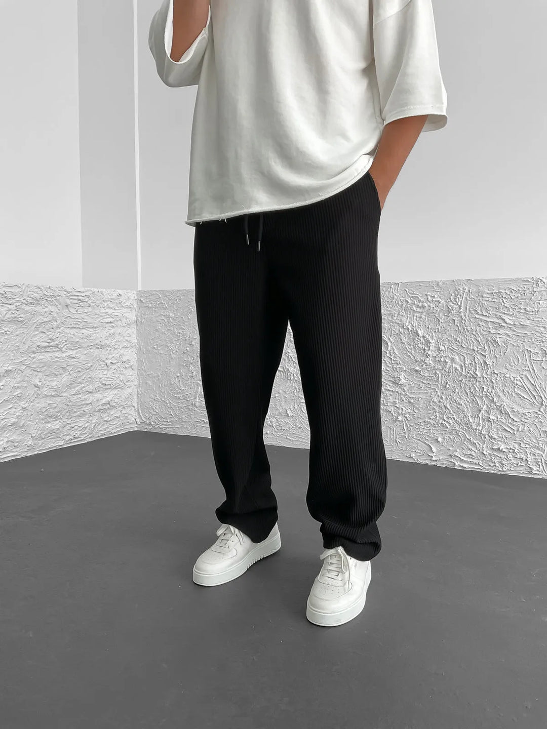 Ariel - Elegant Ribbed Pants