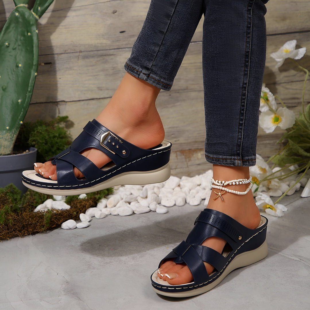 Tarah – Sleek Wedge Sandals