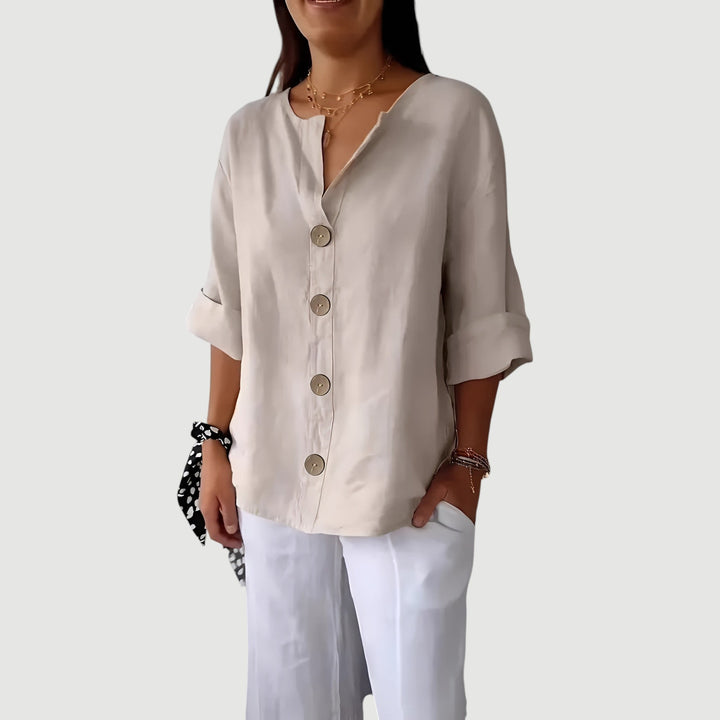 Beverly – Effortless Button Shirt Blouse