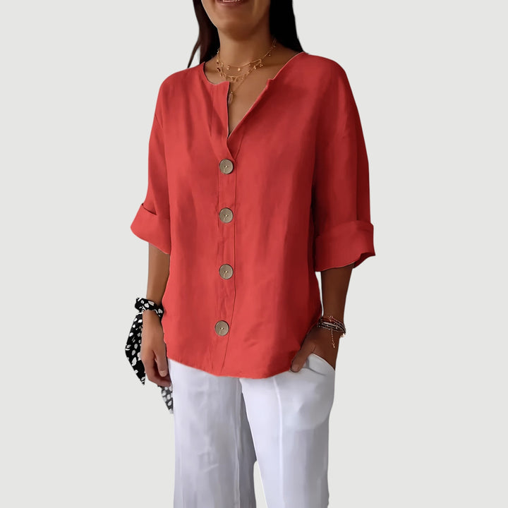 Beverly – Effortless Button Shirt Blouse