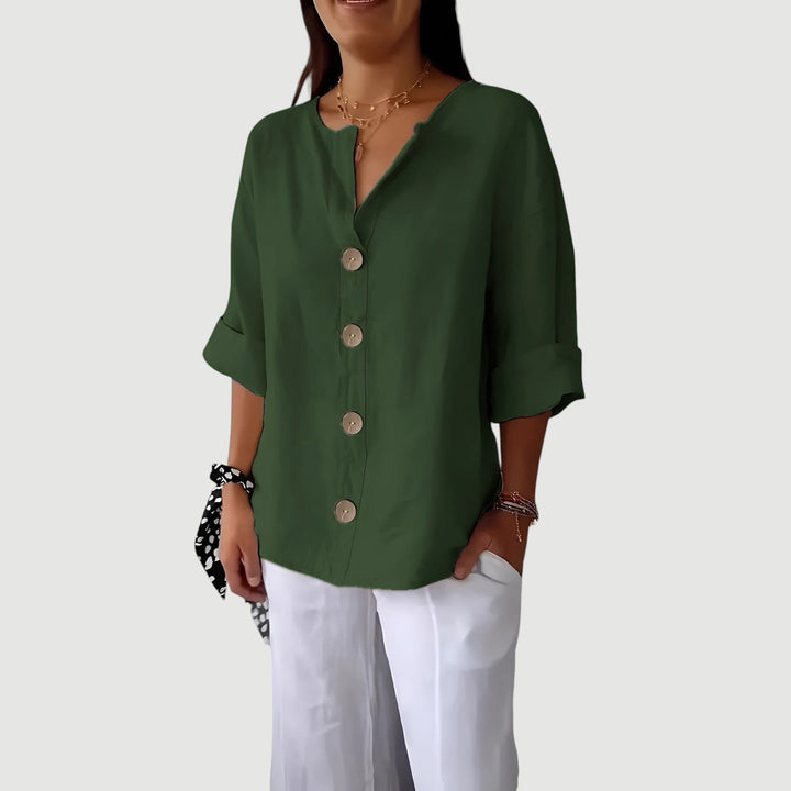 Beverly – Effortless Button Shirt Blouse